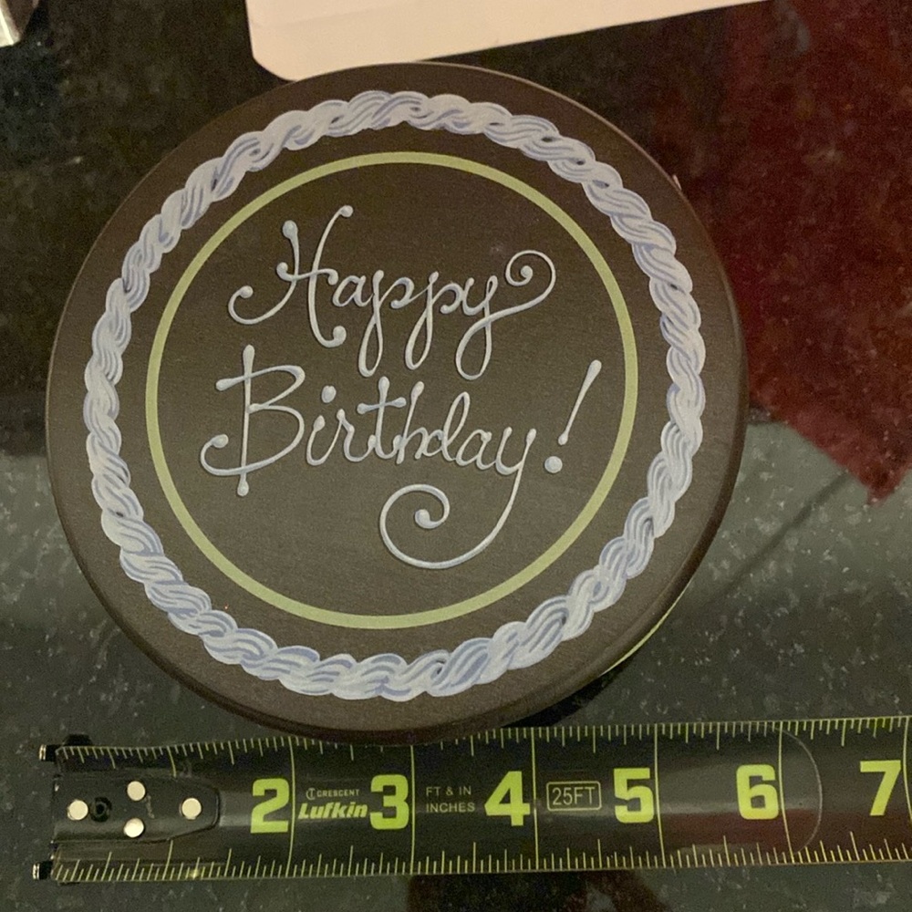 Longaberger small happy birthday basket with liner